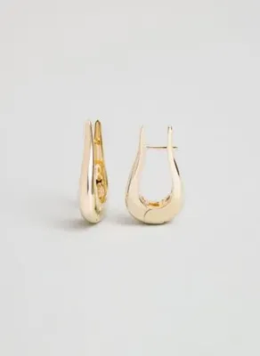 So Chic Iris 18 Ayar Sarı Altın Kaplama Gümüş Küpe