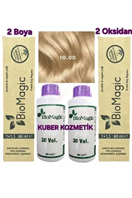 BioMagic 3.00 Koyu Kahve  Organik İçerikli Amonyaksız Kalıcı Saç Boyası (2 Boya 2 Oksidan)