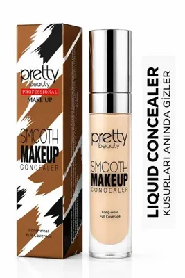 PİRAYE AKSESUAR Pretty Likit Fırçalı Göz Altı Kapatıcı Concealer NO•1 PRETY Likid