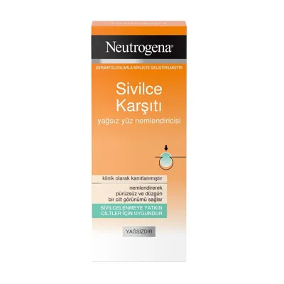 Neutrogena Sivilce Karşıtı Yağsız Yüz Nemlendiricisi 50 ml