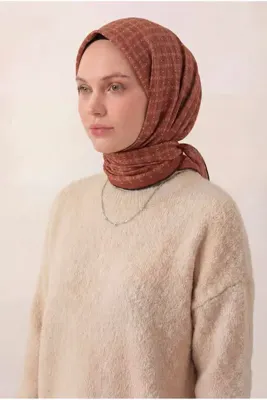 Silk Home Zincir Desen Soft Pamuk Eşarp