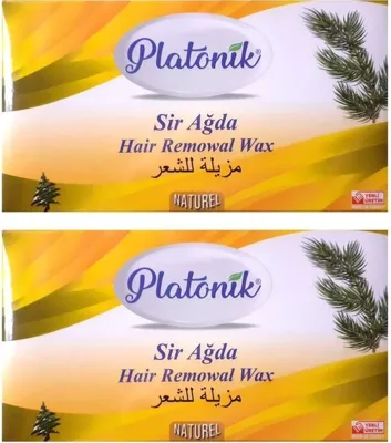 Platonik Sarı Naturel Kalıp Ağda 400 gr 2 Adet
