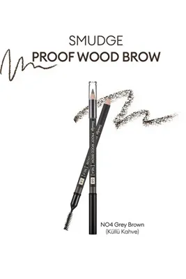 Missha Bulaşmayan Kalıcı Doğal Kaş Kalemi Smudge Proof Wood Brow No.4 (GRAY BROWN)