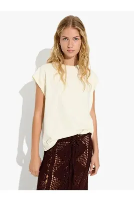 Parfois Kadın Nakışlı Pamuklu T-Shirt