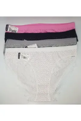 Tutku Kadın 12'li Paket Karışık Renk Bikini Külot 0773