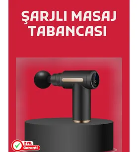 Northcity 4 Başlıklı Şarjlı Masaj Tabancası 6 Kademeli Derin Doku Masaj Aleti