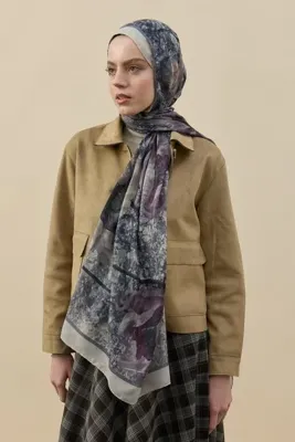 Modakaşmir Fleur Desen Liva Modal Şal