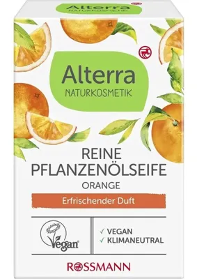 Alterra 2 Adet Alterra Bitkisel Sabun 100% Doğal Portakal Yağlı 100 G
