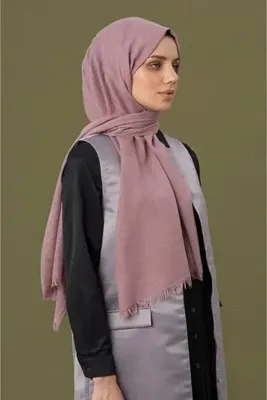 Madame Polo Keten Vual Şal - Pembe