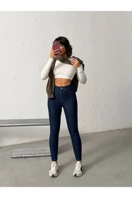 blue wings denım co. LACİVERT LİKRALI DAR PAÇA KOT PANTOLON