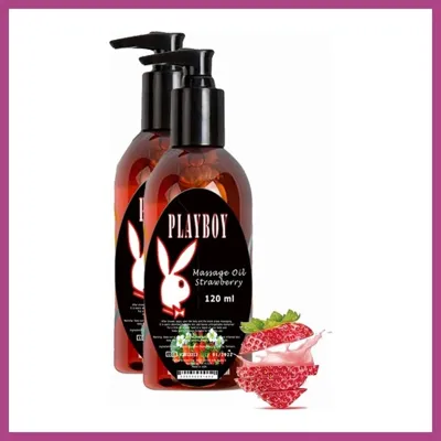 Gees Global Çilek Aromalı Vücut Masaj Yağı 120ml Strawberry Flavored Massage Oil 2 Adet Gbzs