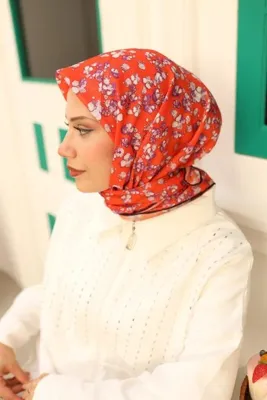 Silk Home SOFT PAMUK İRİ ÇİÇEKLİ EŞARP -73065-27