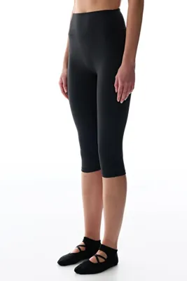 Penti LYCRA Siyah Cream Hafif Destek Yüksek Bel Light Soft Kapri Tayt