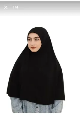 Nilbutik Tek Parca Pratik Büyük Hazır Eşarp Hijap Namaz Örtüsü
