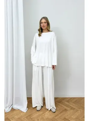 Melike Tatar Basic Modal Takım 3-2372 BEYAZ