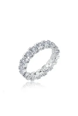 Effective Diamond Kadın U Model Tamtur Gümüş Yüzük