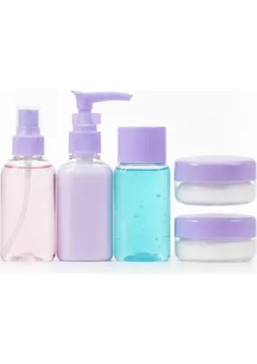 Milas Toptan Sızdırmaz 5 Parça Seyahat Şişesi Seti 30 ml Taşınabilir