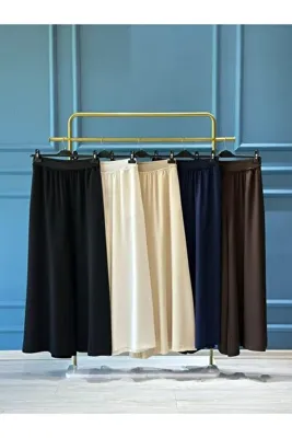 Sentez 5561 LOGOS GENİŞ PAÇA PANTOLON LACİVERT