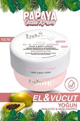 Lalune Yoğun Besleyici Ve Nemlendirici EL & Vücut Kremi Papaya 300gr