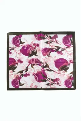 Genel Markalar Nar Desenli Zr Şifon Fular 50*50 cm