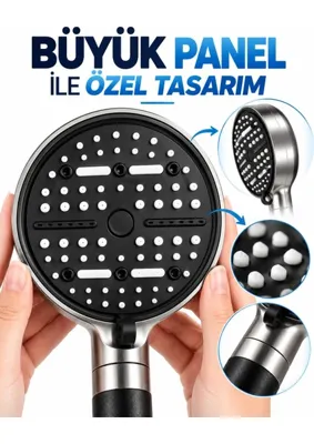 Dolozena Fonksiyonel Su Tasarruflu Duş Başlığı 6 Modlu Panel