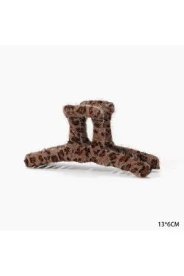 GÜLPEŞE Leopar Peluş Mandal Toka