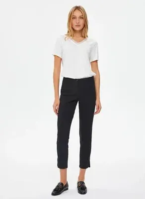 Faik Sönmez Siyah Kadın Slim Fit Pantolon B00053-1