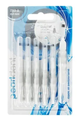 Pearldent Iso 5 Conical - 0.6 Mm Kapaklı Arayüz Fırçası 6 Lı