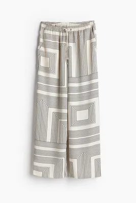 H&M Geniş Pull-on Pantolon
