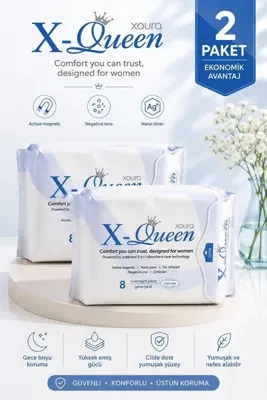 XAURA GLOBAL X-Queen Gece Pedi 8'lu 2 Adet