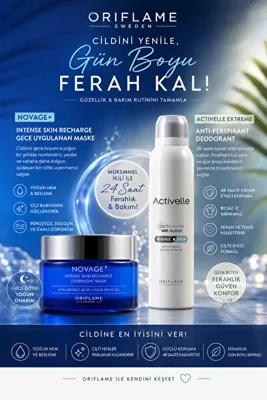 Oriflame activelle deodorant, novage maske