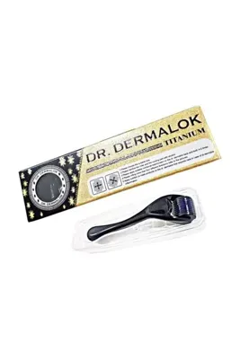 MACGON 1.0mm Siyah Dermaroller Masaj Tarağı 540 Iğneli Dr.dermalok 1mm Saç, Yüz, Vücut