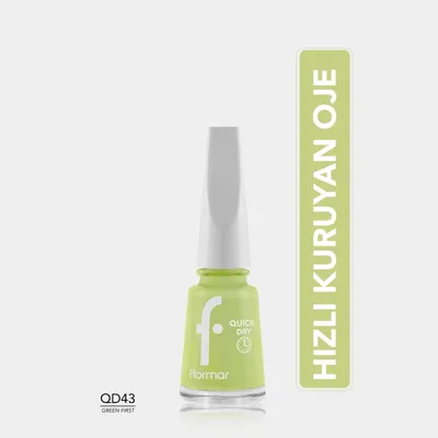 Flormar Oje Quick Dry QNE-43 Green First