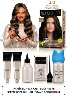SEA COLOR 2'li Homecolorist 3.0 Bitter Kahve Saç Boyası