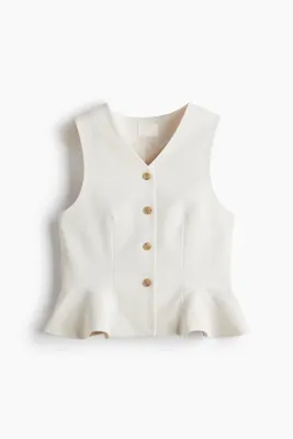 H&M V Yakalı ve Peplumlu Yelek