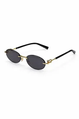 TomyHelf 3104D 6216S4 UV400 Korumalı Siyah Renk Gold Detaylı Kadın Güneş Gözlüğü