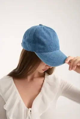 OX-RA Unisex Laci Denim Eskitme Kot Şapka