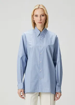 Maison Margiela Mavi Çizgili Gömlek