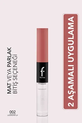 Flormar Duoglam Yüksek Pigmentli Kremsi Likit Ruj & Ultra Kalıcı Dudak Parlatıcısı - 005 Believe in Magic