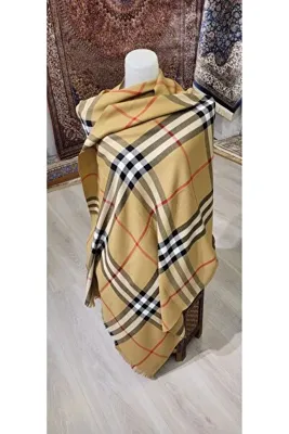 TOPRAK ART GALLERY Pashmina Şal Ekose Desen