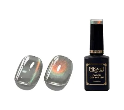 Xmlbayiciniz Tr Uv Led Kalıcı Oje Nail Art, 15 Ml, Dynamic Disco Cat Eye, Dc11, Çoklu Renk