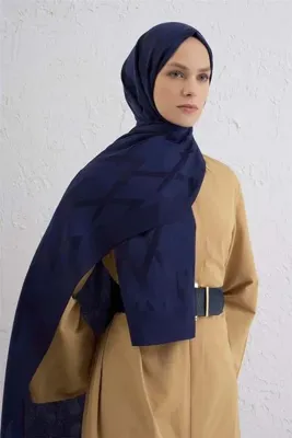 Armine Lyocell Şal - 1 - Lacivert 02