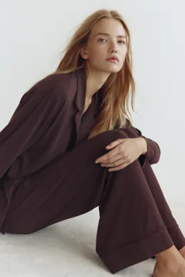 H&M Viskoz Karışımlı Pijama Takımı