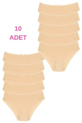 Newlilla 1009 Bato Paça Dantelli 10'lu Kadın Külot Paketi