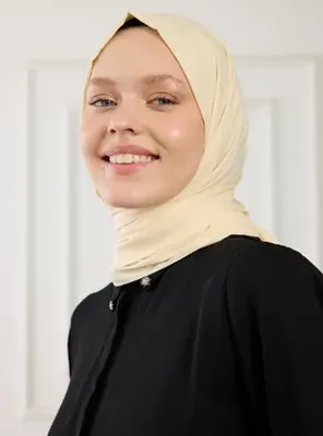 Pure Scarfs Pure Pamuk Şal - Bej- Pure Scarfs