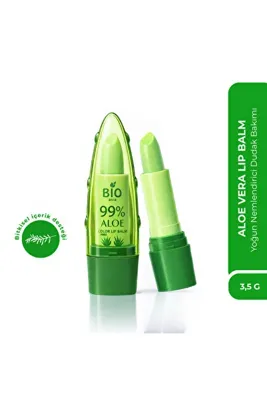 Bio Asia Aloe Vera Lip Balm Yoğun Nemlendirici Onarıcı Bitkisel Dudak Bakımı Renksiz