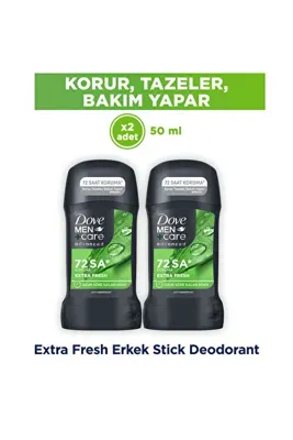Dove (Dove) Men +Care Erkek Stick Deodorant Invisible Dry 50 ml x2