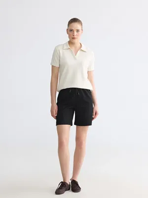 LCW Comfort Beli Lastikli Soft Touch Kadın Şort