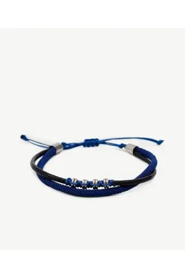 Yargıcı Deri Sarmalı Paracord Bileklik
