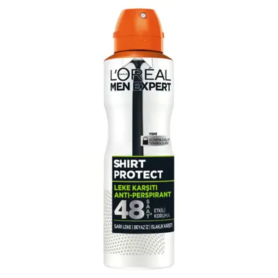 L'Oréal Paris 5 Adet L'Oreal Paris Men Expert Shirt Protect Sprey Deodorant 150Ml